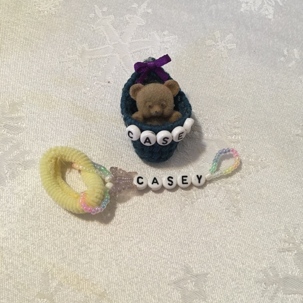 CASEY ponytail holder and pin set-NEW
